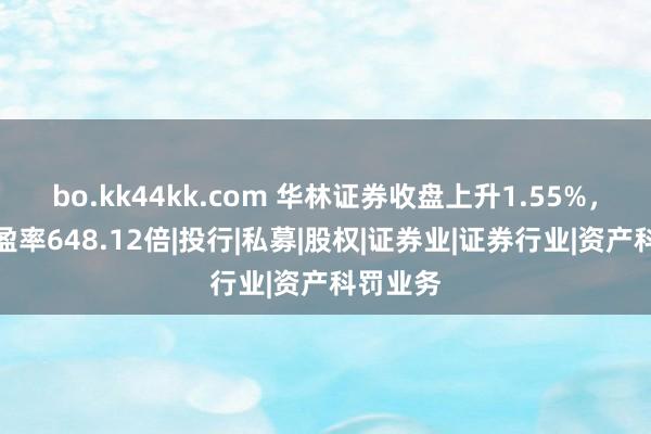 bo.kk44kk.com 华林证券收盘上升1.55%，升沉市盈率648.12倍|投行|私募|股权|证券业|证券行业|资产科罚业务